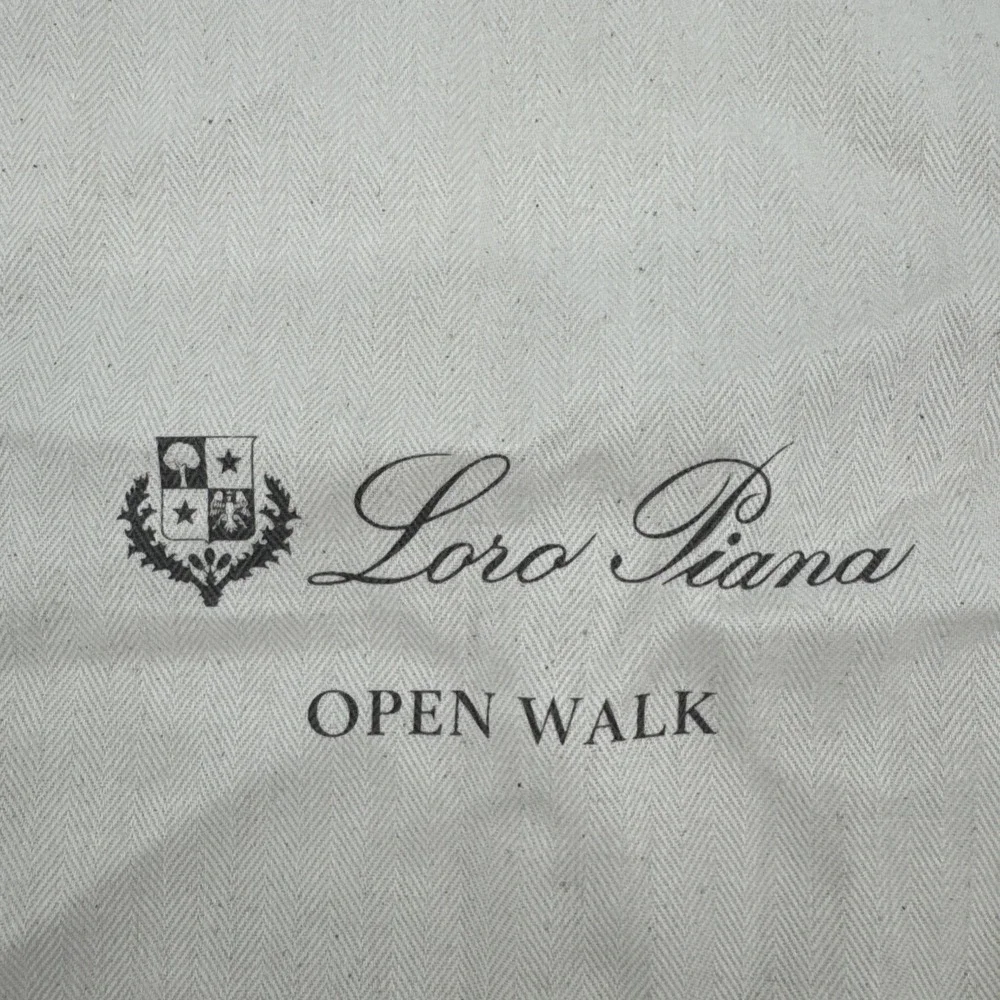 Loro Piana Open Walk Italy Shoe Dust Bag Cotton 15